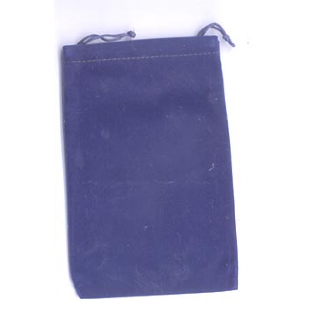 Blue Velveteen Bag for Charms & Crystals