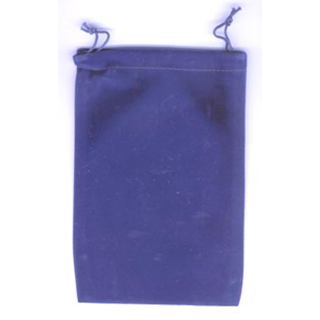 Blue Velveteen Pouch for Charms and Talismans