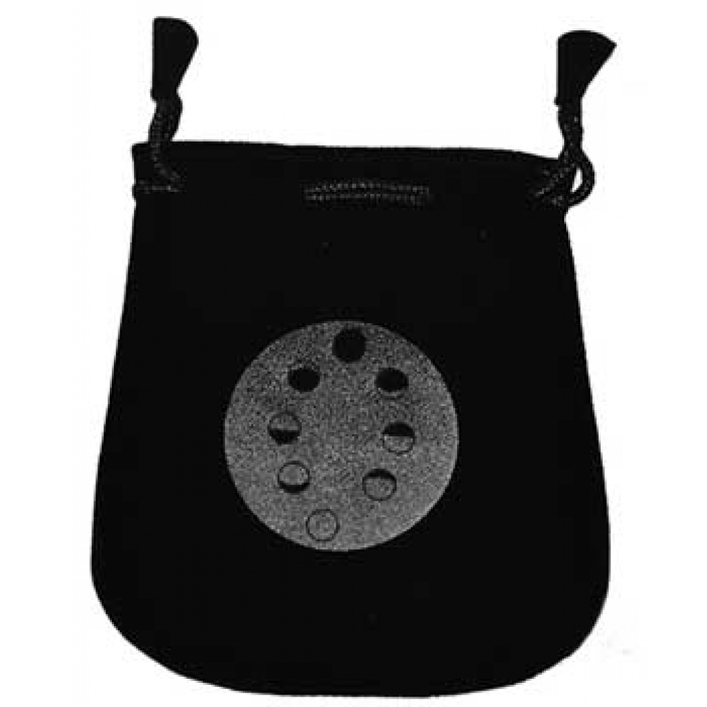 Moon Phases Velveteen Black Bag - 5