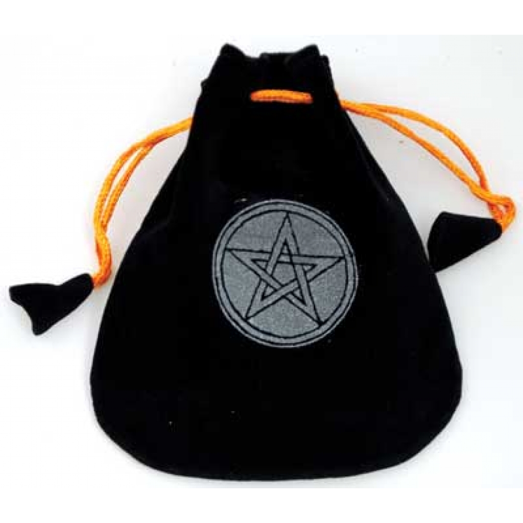 Pentagram Velveteen Black Bag - 5