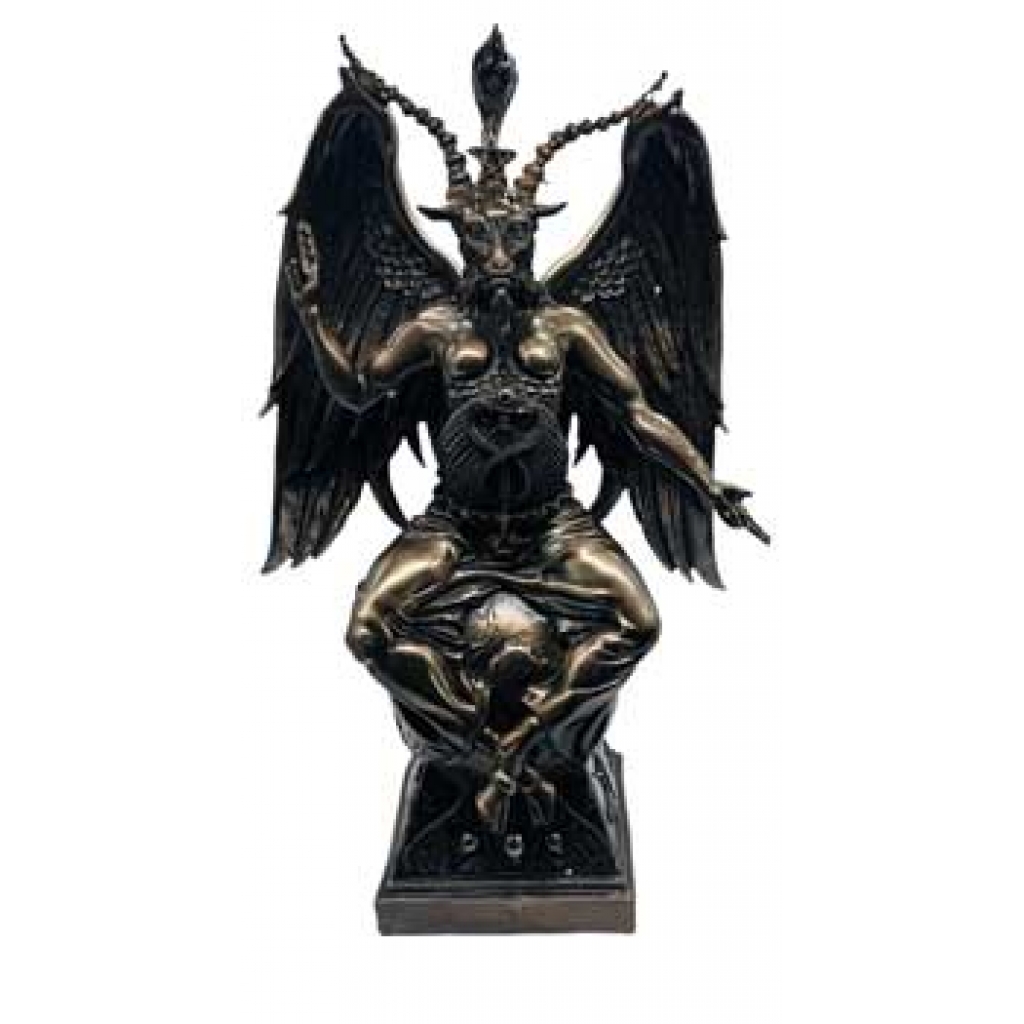 Baphomet Bronze Color Statue - 14.5