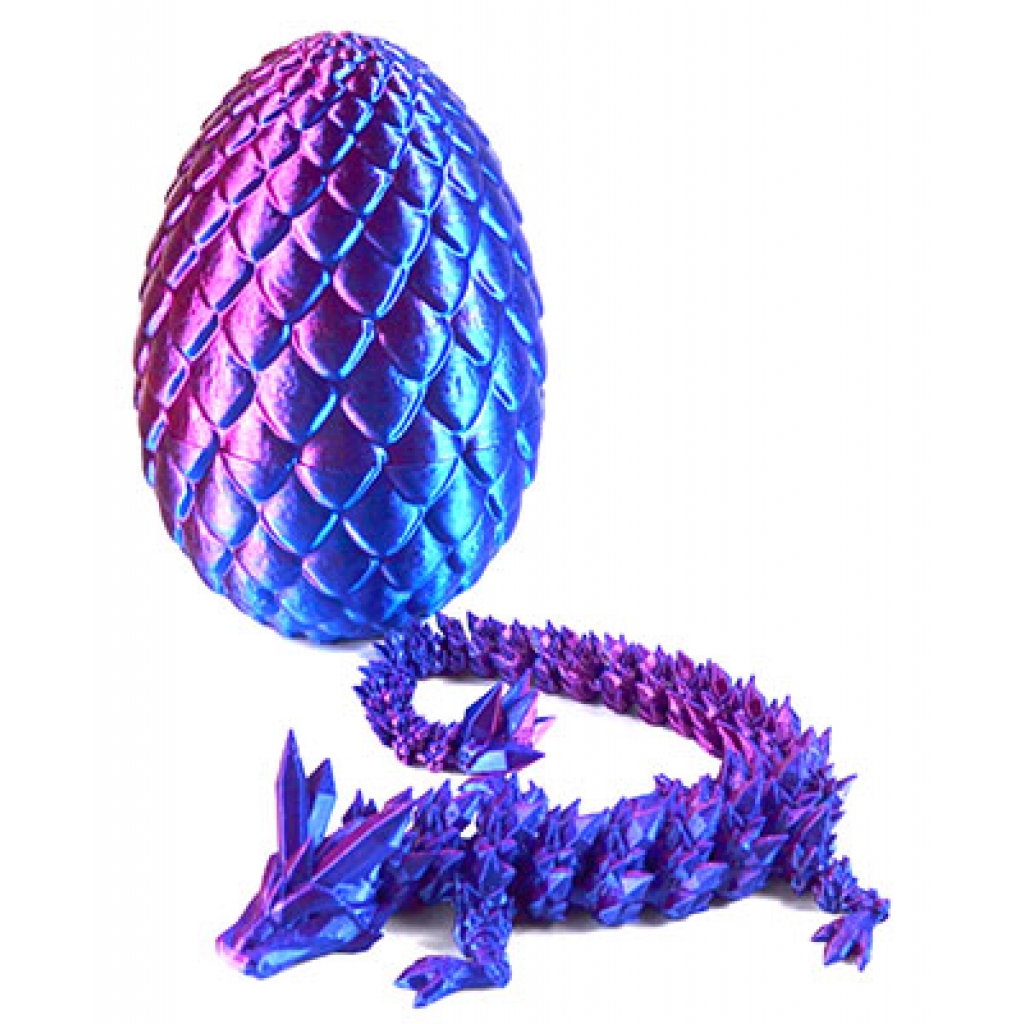 3D Printed Purple Dragon Egg: A Stunning Collectible