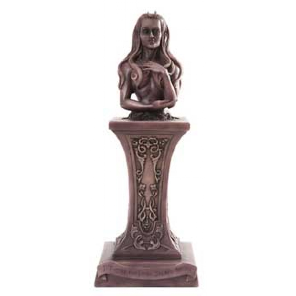 Crescent Crowned Moon Goddess Bust Sculpture