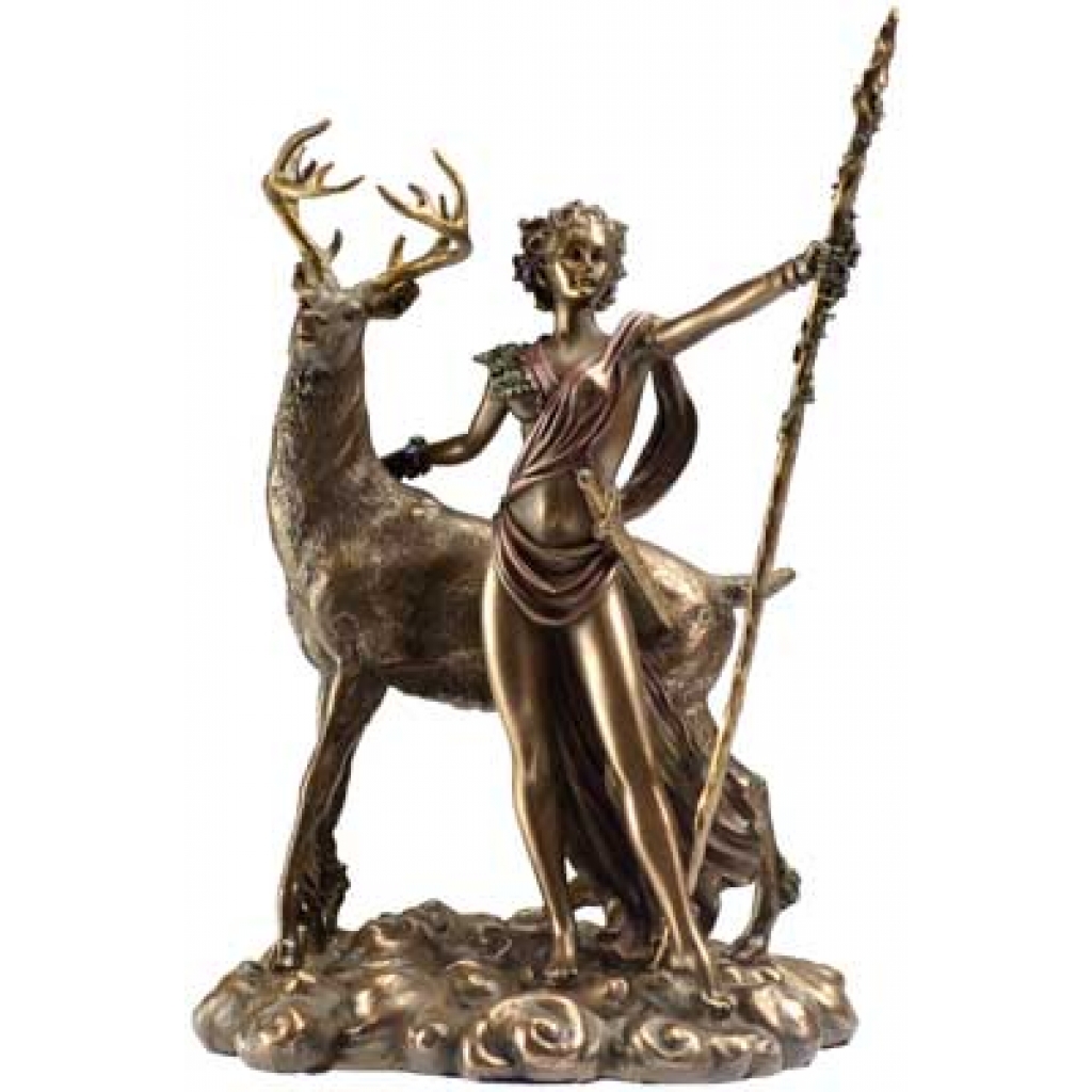 Moon Goddess Diana Statue - Celebration of Femininity