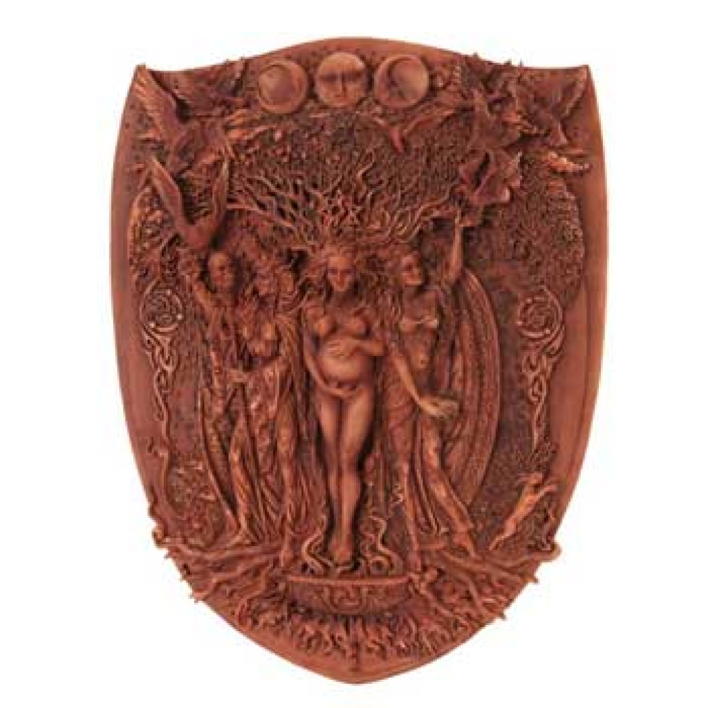 Triple Goddess Wall Plaque - Mother, Maiden, Crone