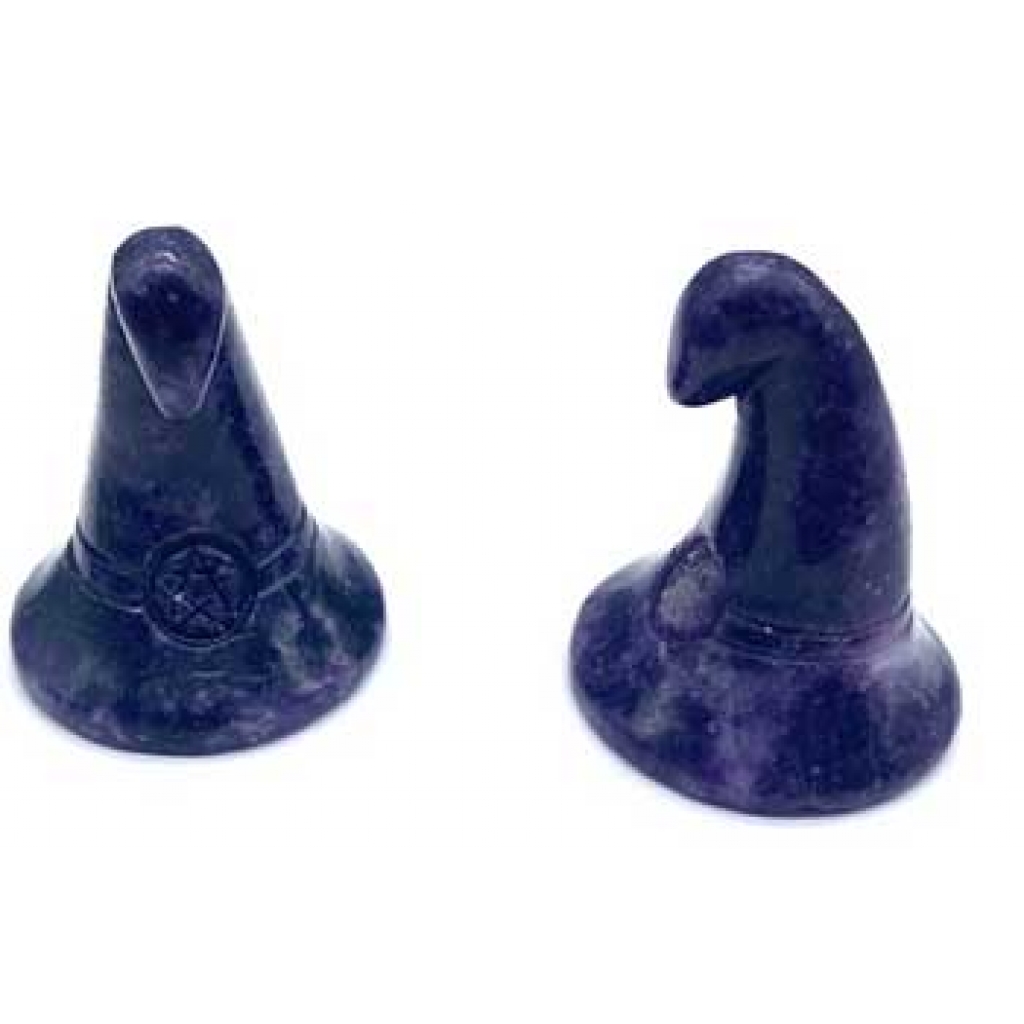 Lepidolite Witch's Hat - Set of 2