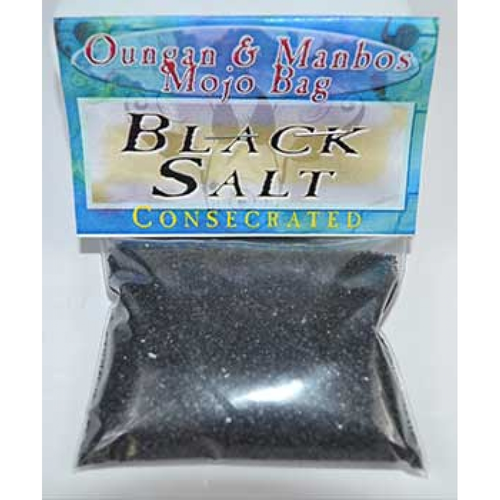 2oz Consecrated Black Salt - Defensive Element for Rituals