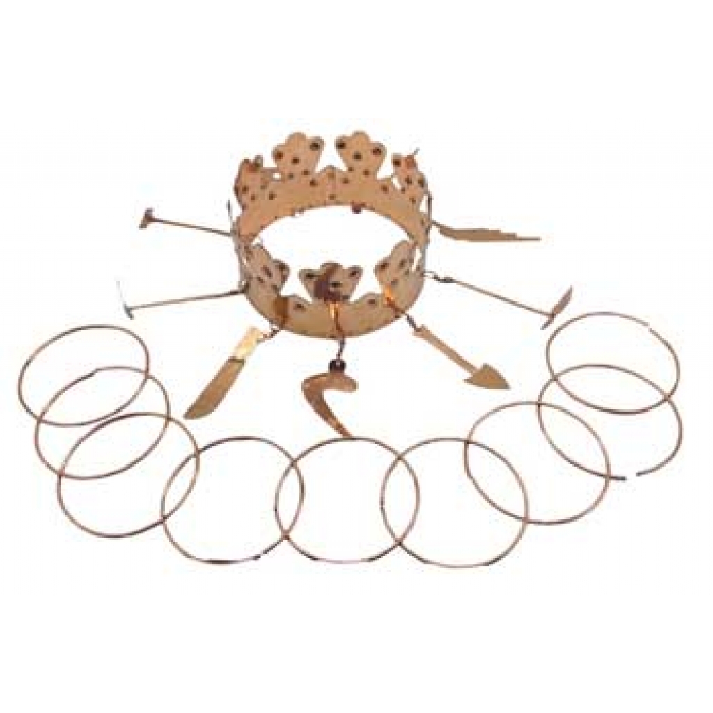 Oya Tools - Brass Crown Set for Spiritual Practices