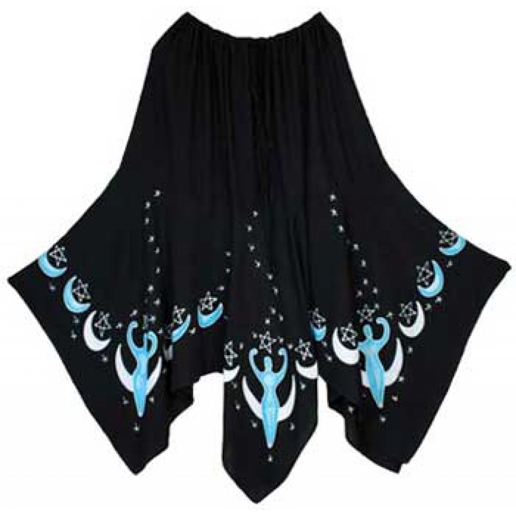 Moon Goddess Long Skirt - Black