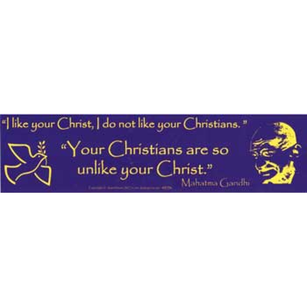 Thought-Provoking 'I Like Your Christ' Poster