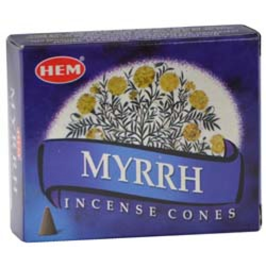 Myrrh HEM Incense Cones - 10 Pack