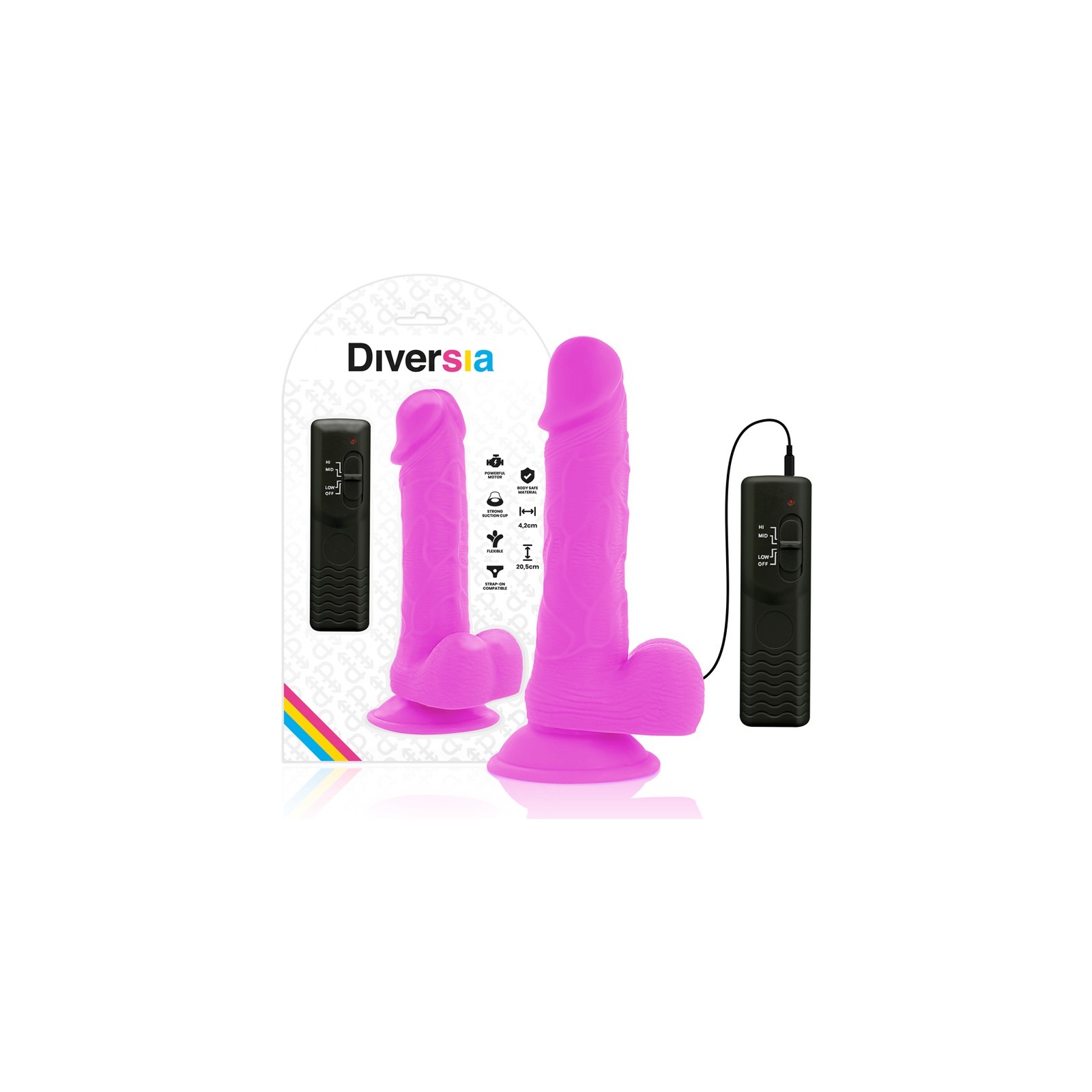 Vibrador Flexible Con Vibración Lila 20.5 Cm - Sensualidad Definitiva