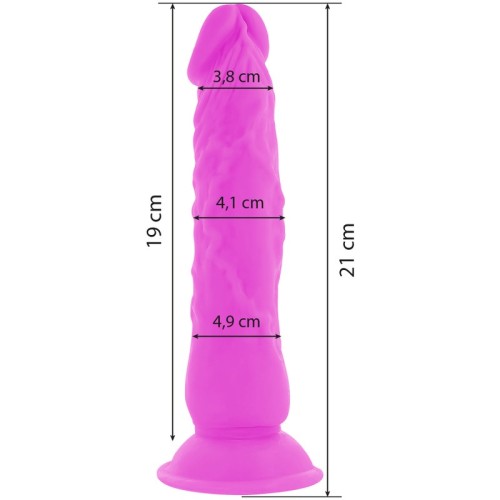 Flexible Vibrating Dildo Purple 21 cm