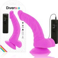 Dildo Flexible Con Vibración Lila 21.5 Cm