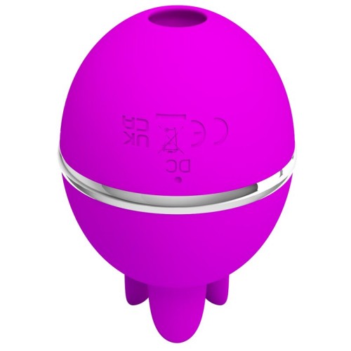 Pretty Love Round Gemini Ball Vibrator Purple