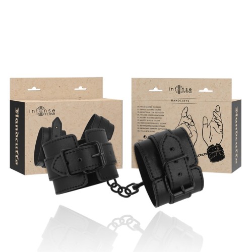 Intense Fetish Vegan Leather Handcuffs