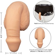 Packing Penis Pene De Silicona 12.75cm Natural - Perfecta Experiencia de Empaque