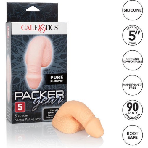 Packing Penis Pene De Silicona 12.75cm Natural - Perfecta Experiencia de Empaque