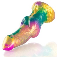 Iris Rainbow Dildo with Testicles - Epic Pleasure