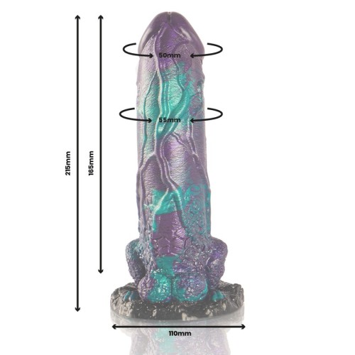 Dildo Doble Placer Escamoso Basilisk Tamaño Grande - Satisfacción Épica