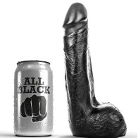 Dildo Realístico Negro Suave 20 cm para Placer Vibrante