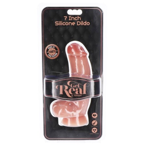 Dildo de Silicona 18cm Con Testículos - Colección Get Real