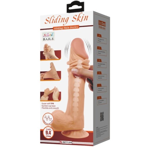 Pretty Love - Sliding Skin Series Dildo Realístico con Ventosa