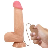 Pretty Love Sliding Skin Series Realistic Dildo with Suction Base