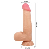 Pretty Love Sliding Skin Series Realistic Dildo with Suction Base