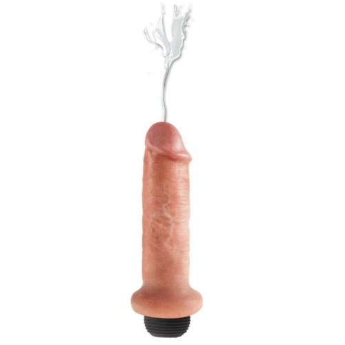 Dildo Squirting 17.8 Cm Natural de King Cock para Placer Realista