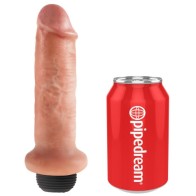 Dildo Squirting 17.8 Cm Natural de King Cock para Placer Realista