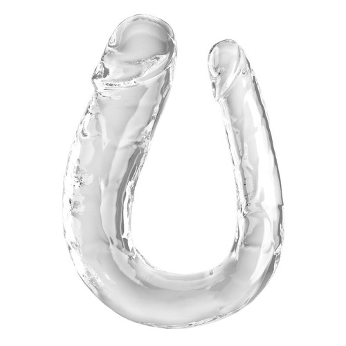 Dildo Doble Transparente King Cock 44 cm - Doble Lado Realista