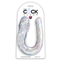 King Cock Clear Double Trouble Dildo 44 cm - Realistic Dual Sided