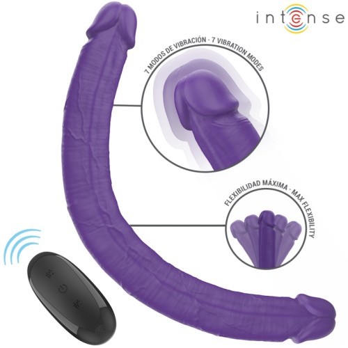 Intense Gunter Dildo Doble Vibrador 40cm Morado