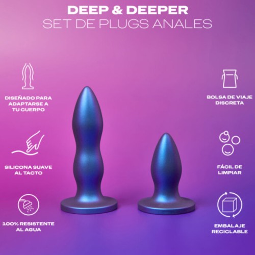 Set de Plugs Anales Durex Deep & Deeper