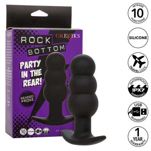 Plug Anal Rock Bottom Con Cuentas para Placer Mejorado