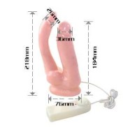 Double Penetration Realistic Penis with Vibrator