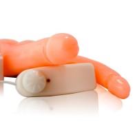 Double Penetration Realistic Penis with Vibrator