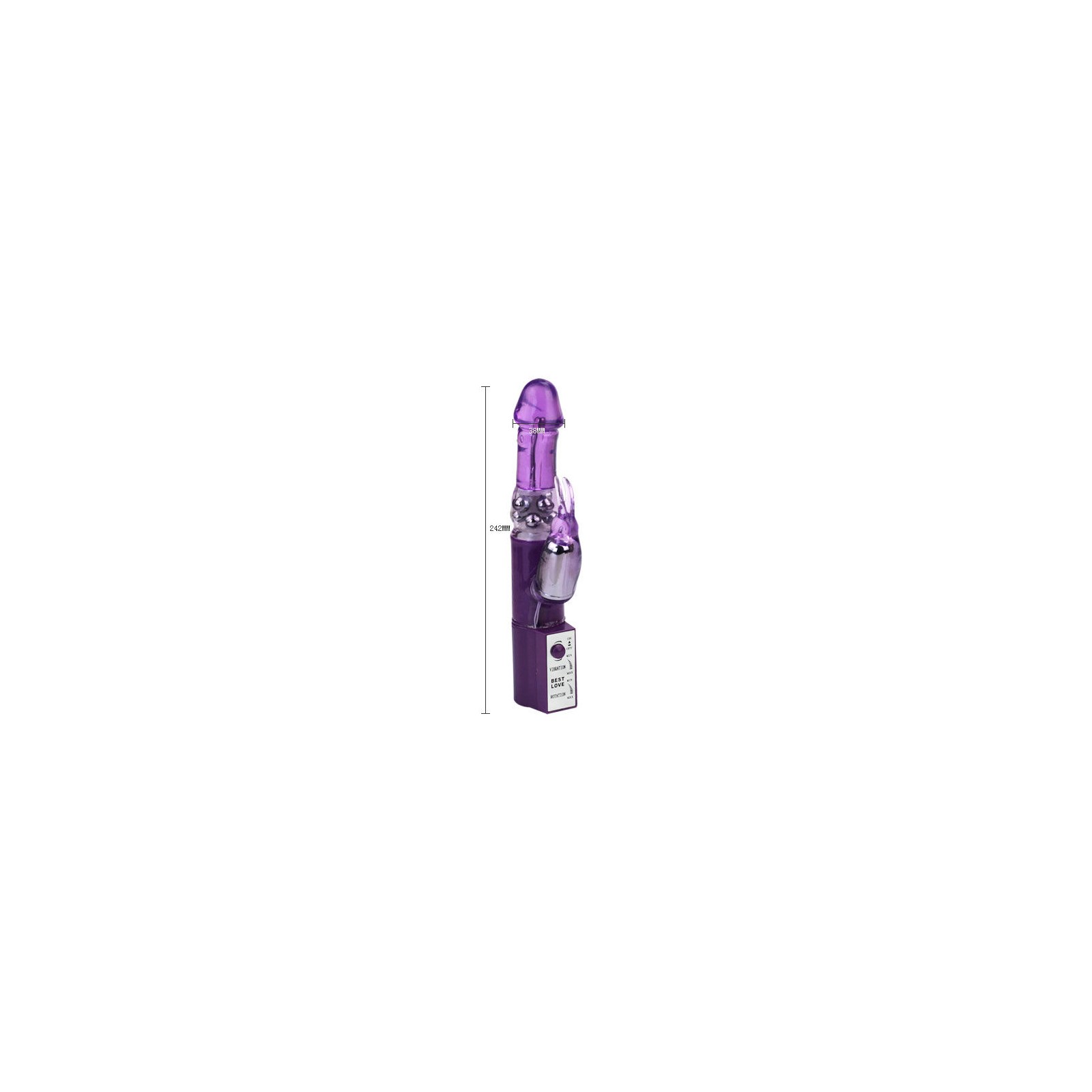 Hot Lady II Rabbit Pearl Vibrator - Dual Stimulation