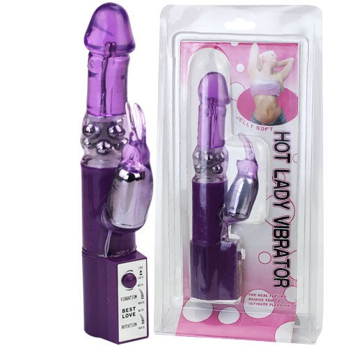 Hot Lady II Rabbit Pearl Vibrator - Dual Stimulation