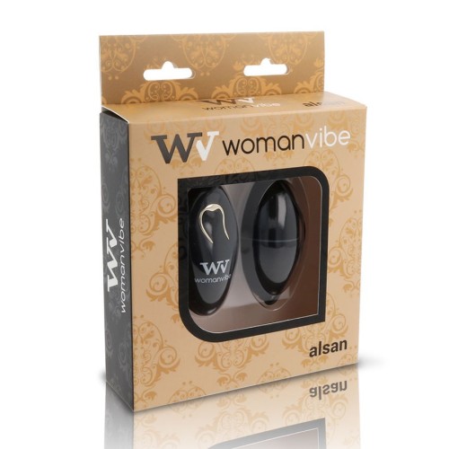 Womanvibe Alsan Remote Control Vibrating Egg - 12 Vibration Modes