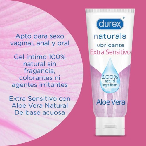 Lubricante Extra Sensitivo Durex Naturals