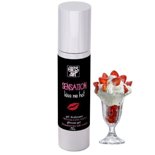 Sensation Lubricante Natural Fresas con Nata 50ml - Mejora el Placer