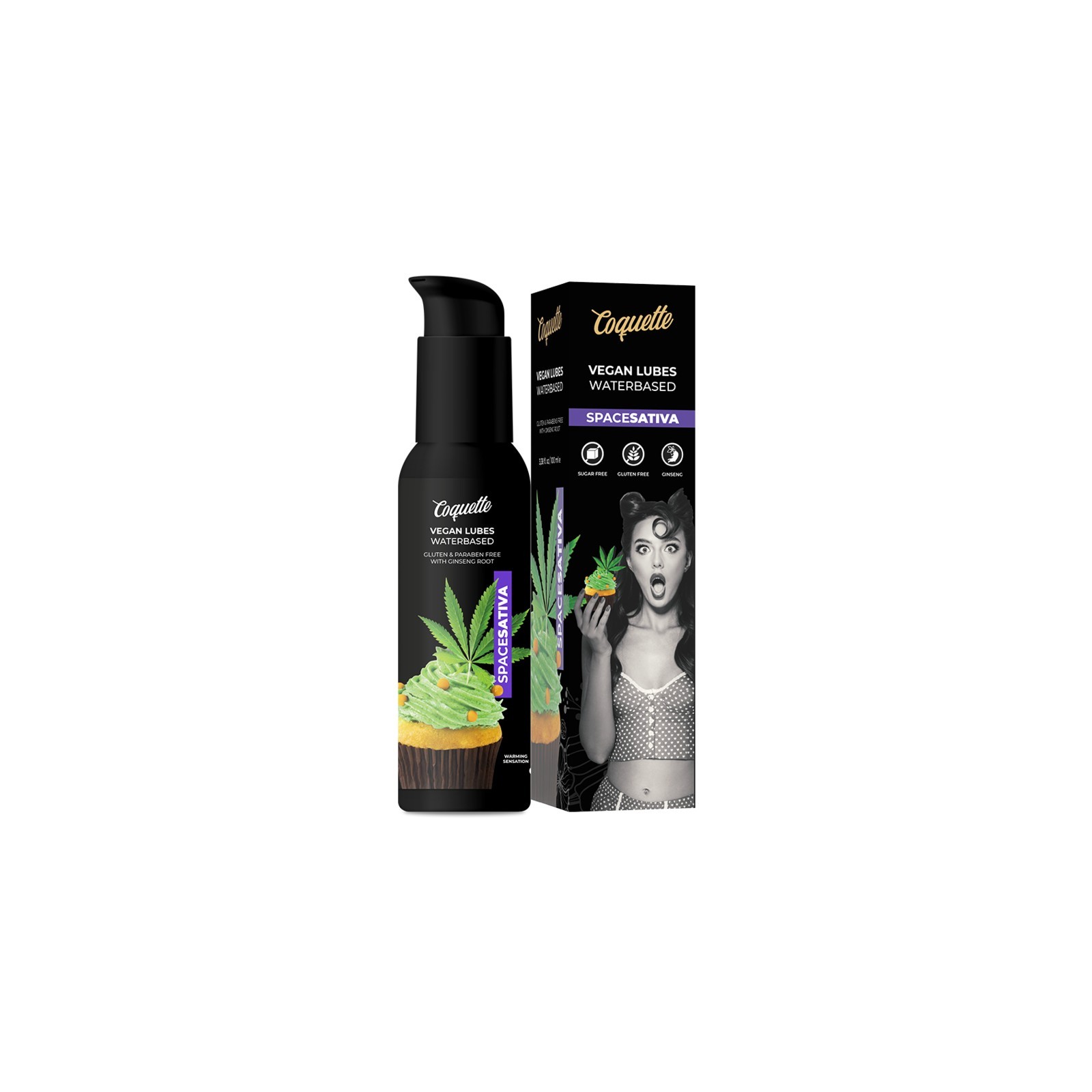 Coquette Chic Desire Lubricante Vegano Space Sativa 10 - Sabor Delicioso