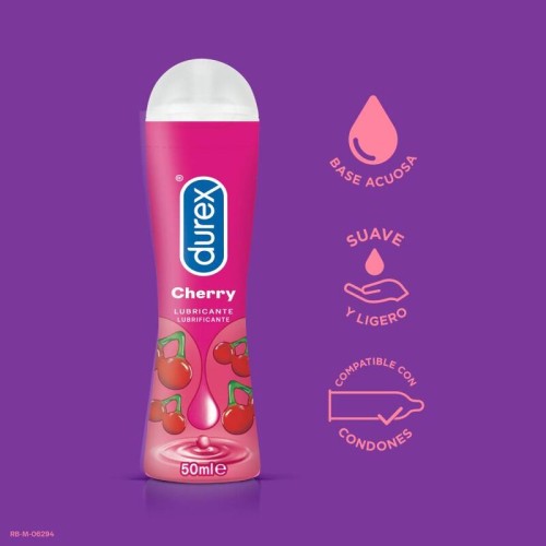 Durex Lubricante Play Cereza 50ml - Dulce y Delicioso