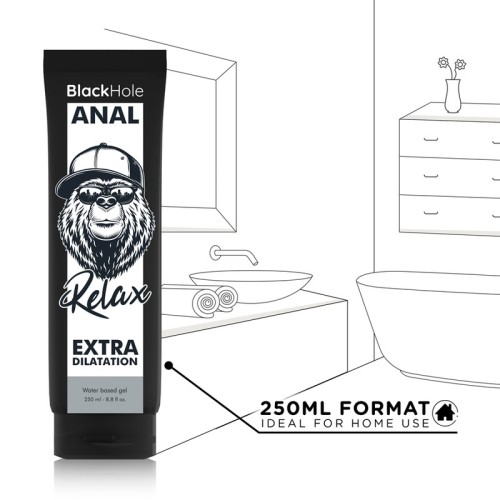 Lubricante Anal Black Hole Relax a Base de Agua 250ml