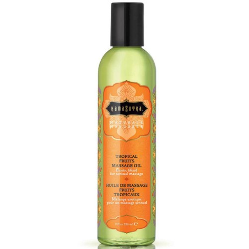 Kamasutra Naturals Massage Oil Tropical Fruits 236ml - Sensual Relaxation