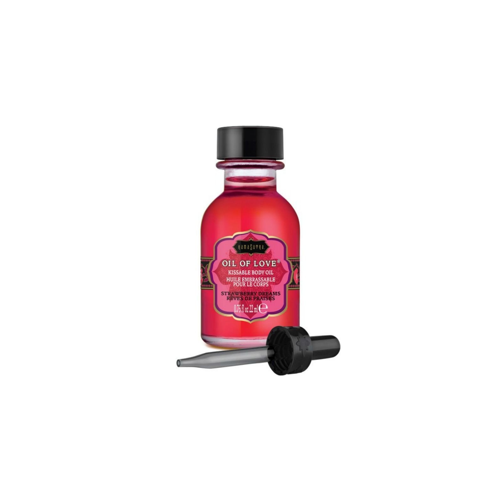 Kamasutra - Aceite Comestible - Fresas 22 ml - Mejora Tus Juegos Preliminares