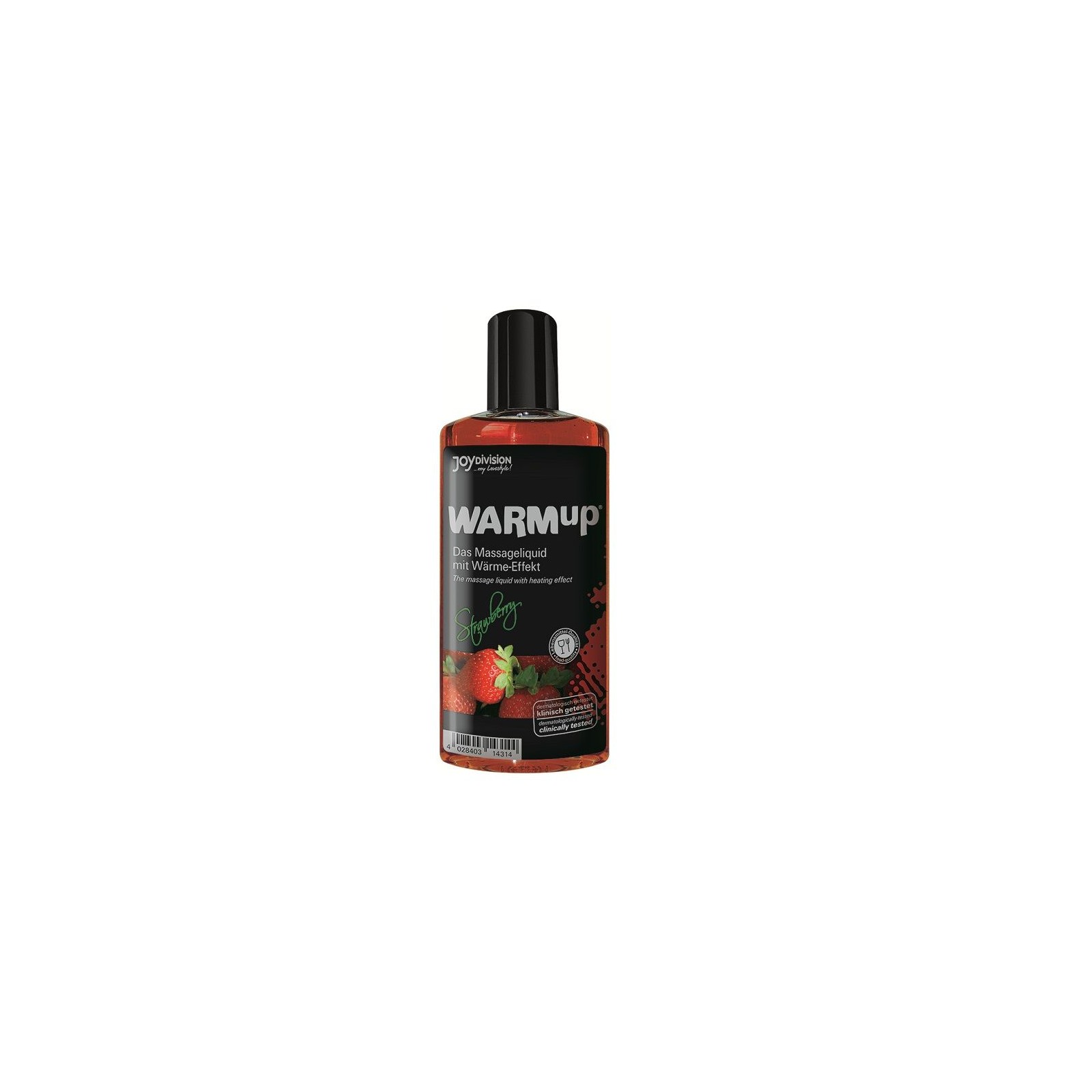 WARMup Strawberry Massage Oil 150ml for Intimate Moments