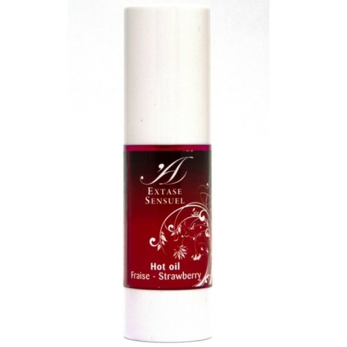 Heating Strawberry Stimulating Oil 30ml - Sensual Pleasure